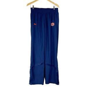 Under Armour Auburn Tigers Track Pants Blue Size Medium